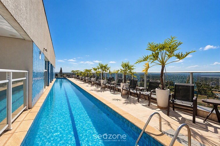 Apto. em Cond. c/ Piscina e Vista Cid. DMO0124