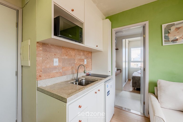 Studio em Cond. c/ vista p/ Mar SES0710