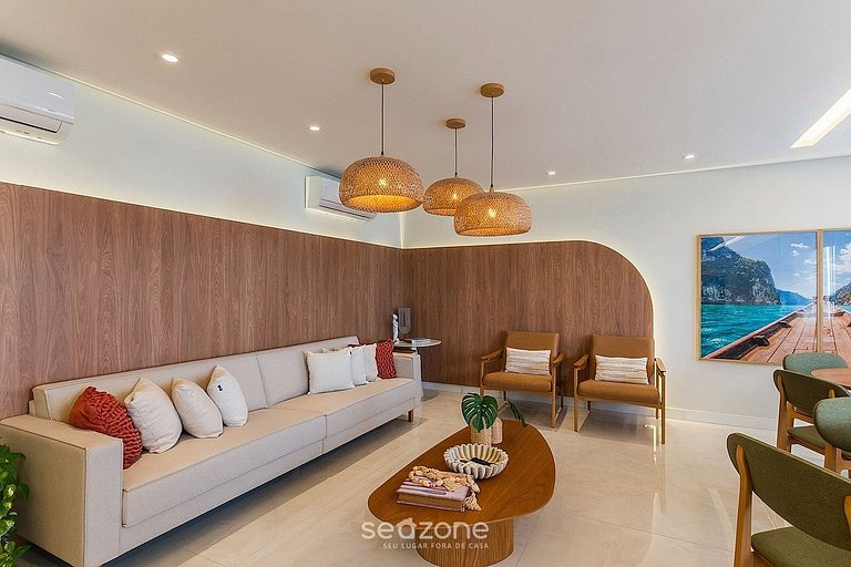 Studio em Cond. c/ vista p/ Mar SES0710