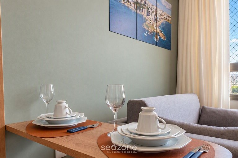 Apto. c/ vista al Mar en Condo. c/ Pisc. CAO0801
