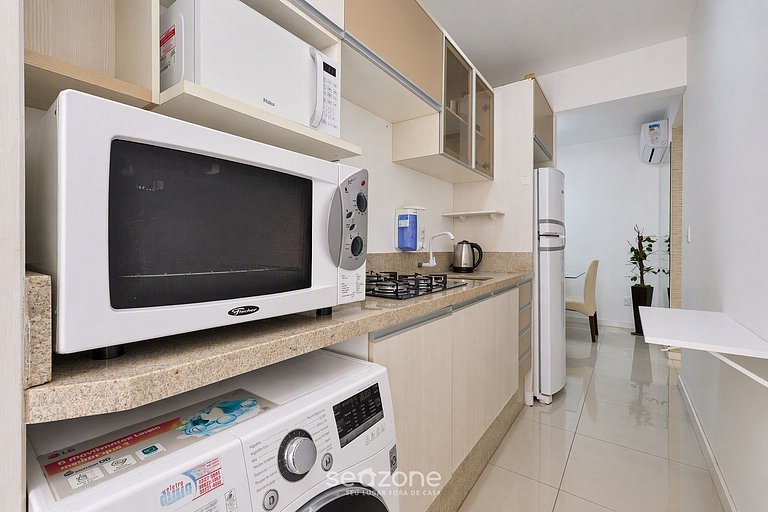Apto. c/ churrasq. a 500m da Praia RCB0304