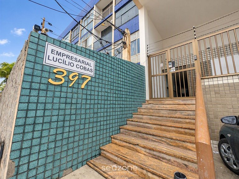 Studio c/ vista p/ Mar a 750m da Praia LCS0504