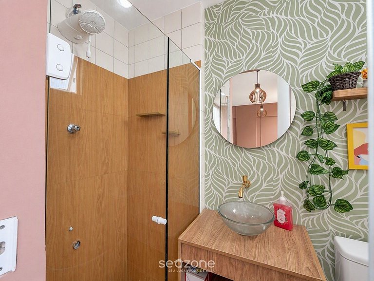 Studio c/ vista p/ Mar a 750m da Praia LCS0504