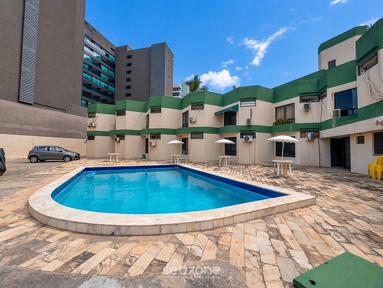 Apto. em Cond. c/ Piscina a 890m Praia GRV0119
