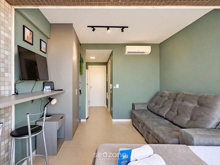 Apto. c/ Vista Mar en Condo. c/ Piscina EDF0307