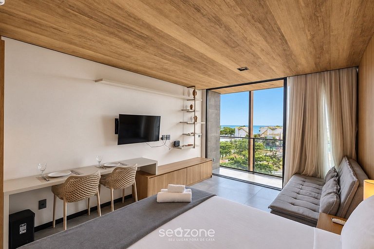 Studio c/ vista p/ Praia em Cond. NWT0517