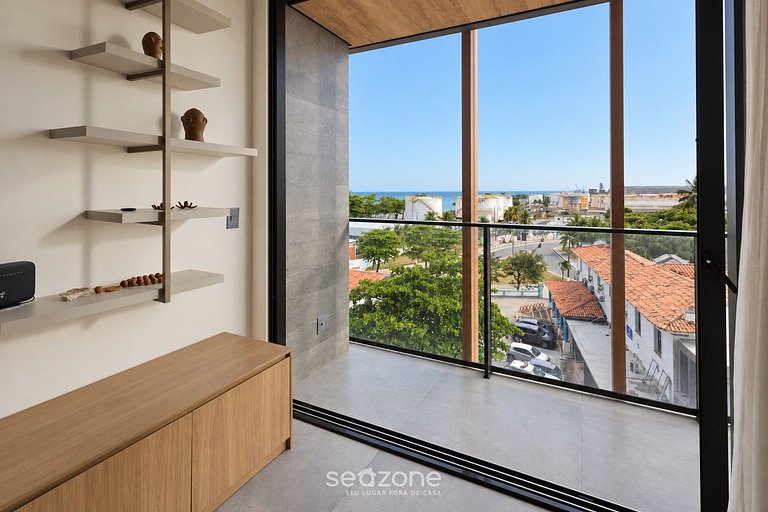Studio c/ vista p/ Praia em Cond. NWT0517