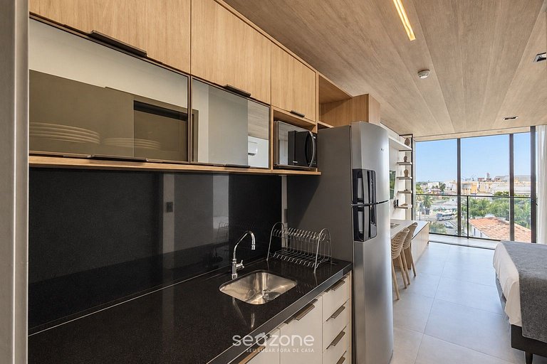 Studio c/ vista p/ Praia em Cond. NWT0517