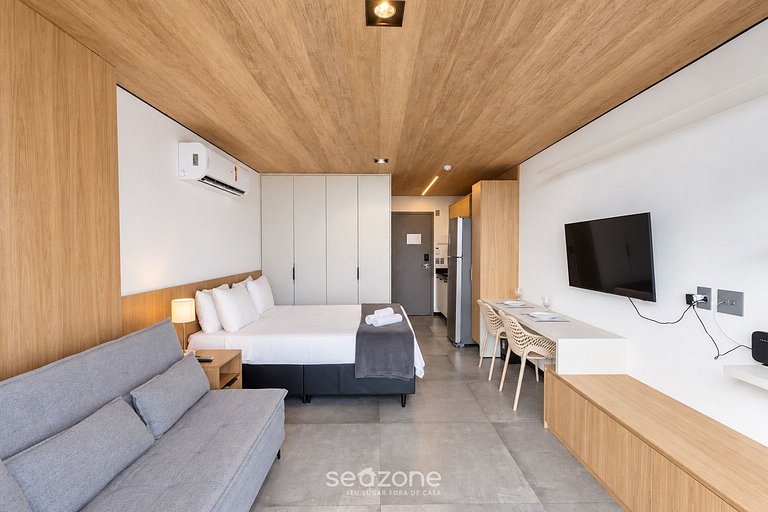 Studio c/ vista p/ Praia em Cond. NWT0517