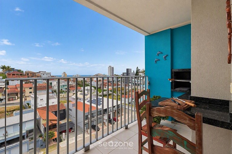 Apto. c/ Vista p/ Mar em Cond. c/ Piscina BOR0808