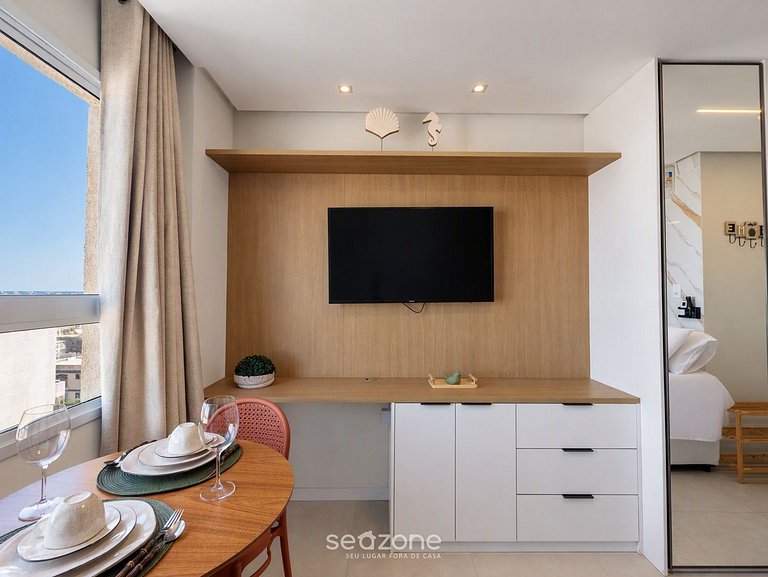 Studio c/ vista p/ Praia em Cond. SES0706