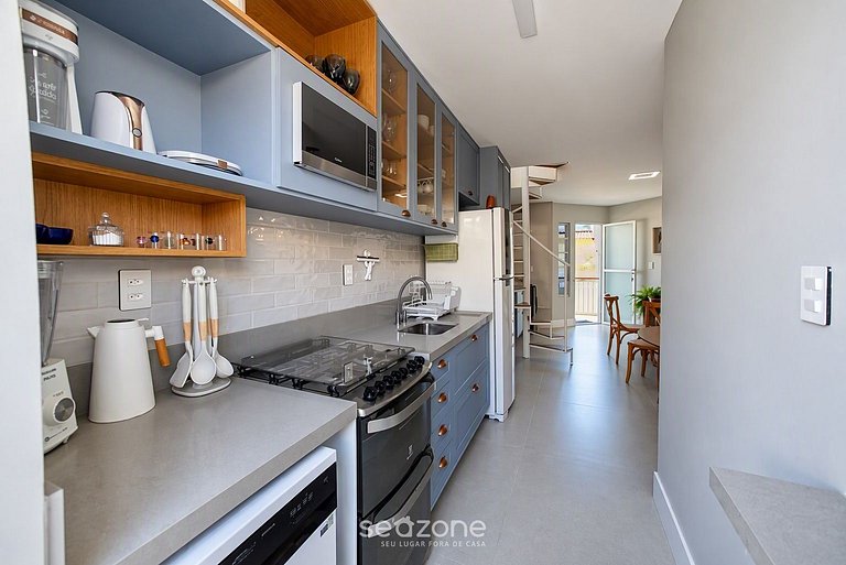 Apto. em Cond. c/ Piscina e Vista Mar VIL0023