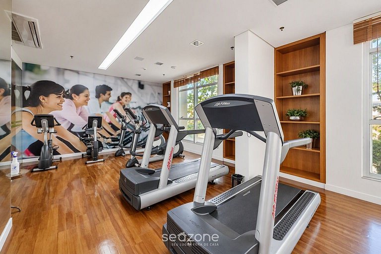 Studio em Cond. c/ Piscina e Vista Cid. VPL0316