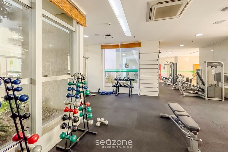 Studio em Cond. c/ Piscina e Vista Cid. VPL0316