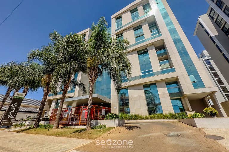 Studio em Cond. c/ Piscina e Vista Cid. VPL0316