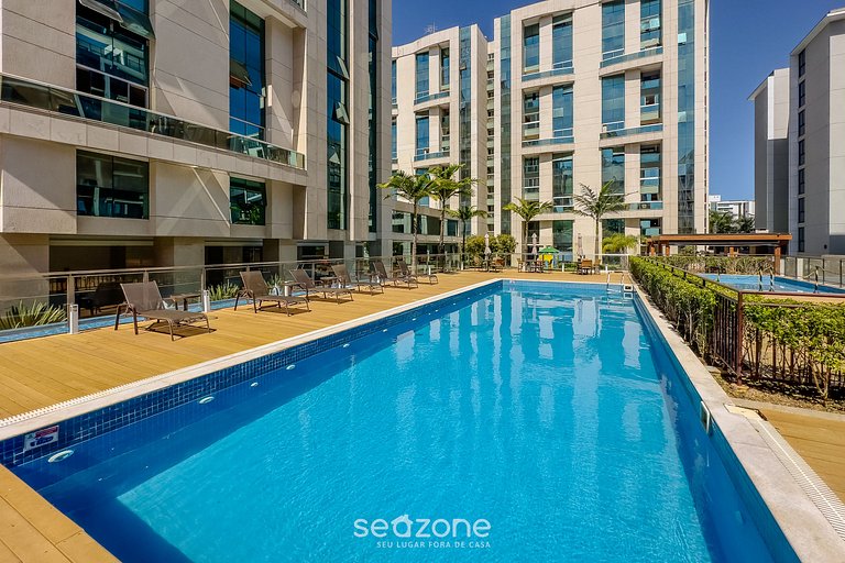 Studio em Cond. c/ Piscina e Vista Cid. VPL0316