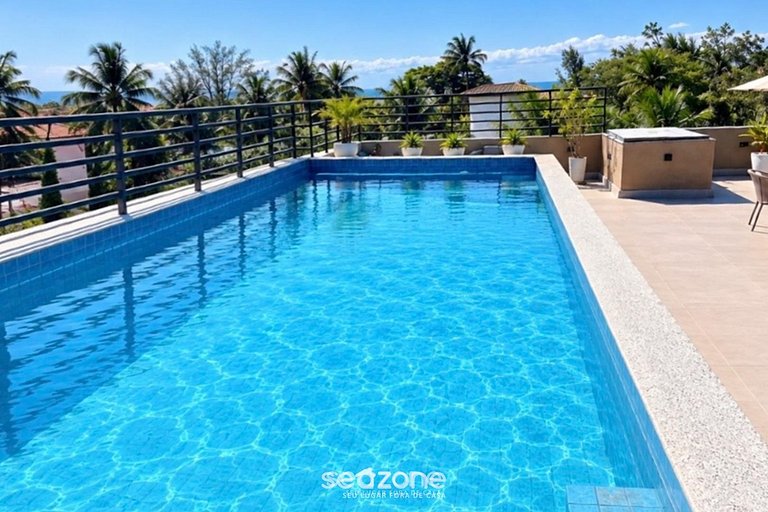 Studio c/ vista al Mar en Condo. c/ Pisc. SBB0002
