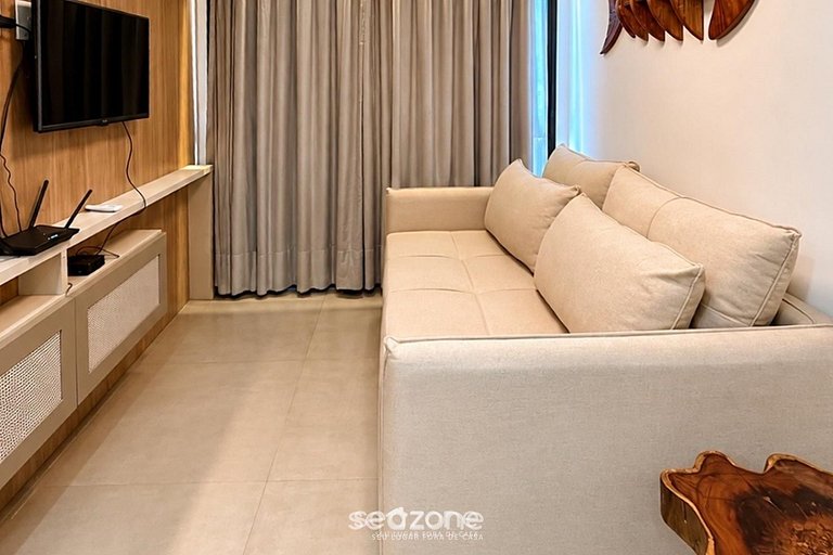 Studio c/ vista al Mar en Condo. c/ Pisc. SBB0002