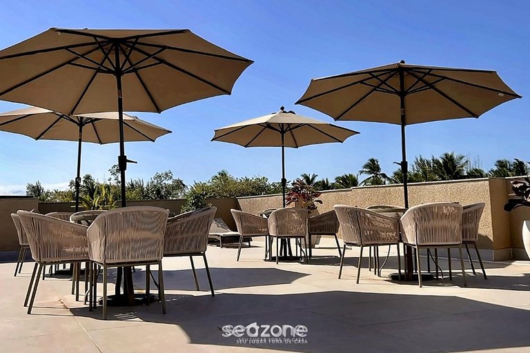 Studio c/ vista al Mar en Condo. c/ Pisc. SBB0002