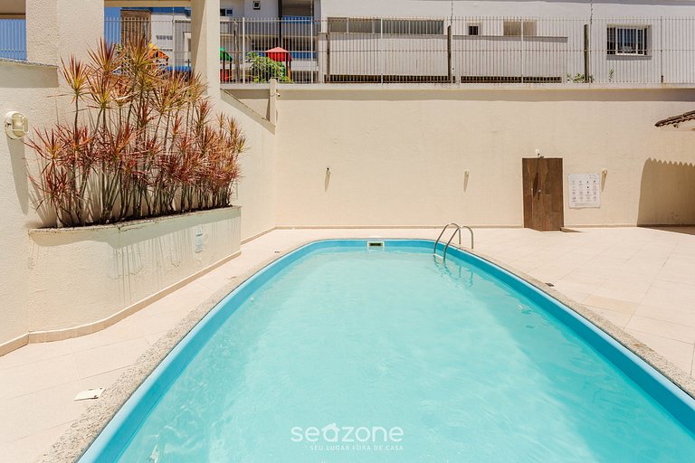 Apartamento c/ área gourmet 240m da Praia CAC0301