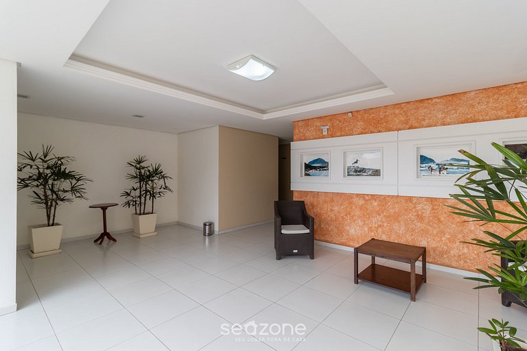 Apartamento c/ área gourmet 240m da Praia CAC0301