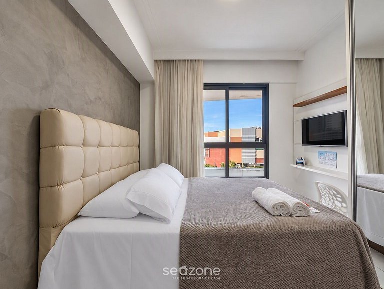 Studio en Condo. c/ Piscina y Vista MLM0104
