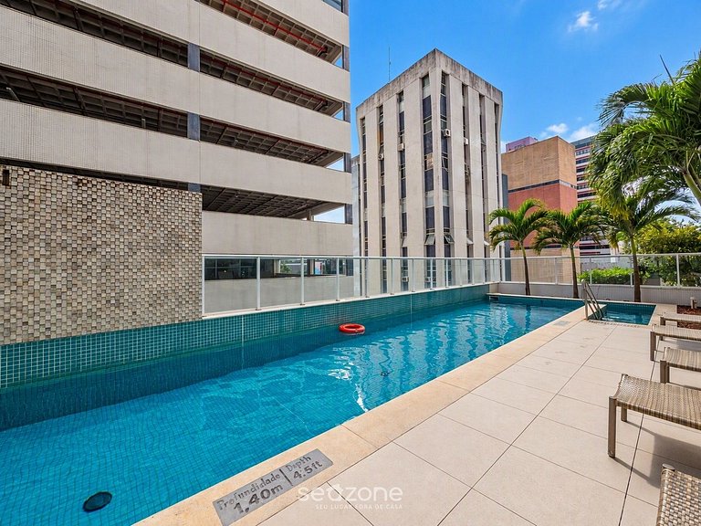 Studio en Condo. c/ Piscina y Vista MLM0104