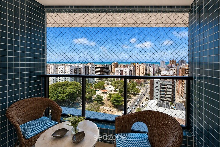Apto. c/ Vista Mar en Condo. c/ Piscina DGU1306