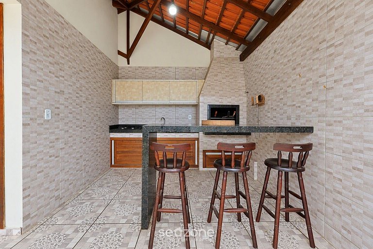 Casa c/ churrasq. a 550m da Praia POA0256