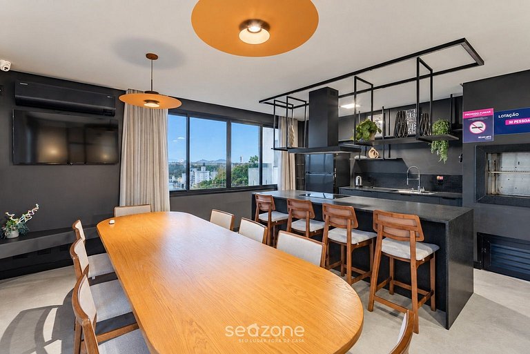 Studio em Cond. c/ Piscina e Vista Cid. VLF0607