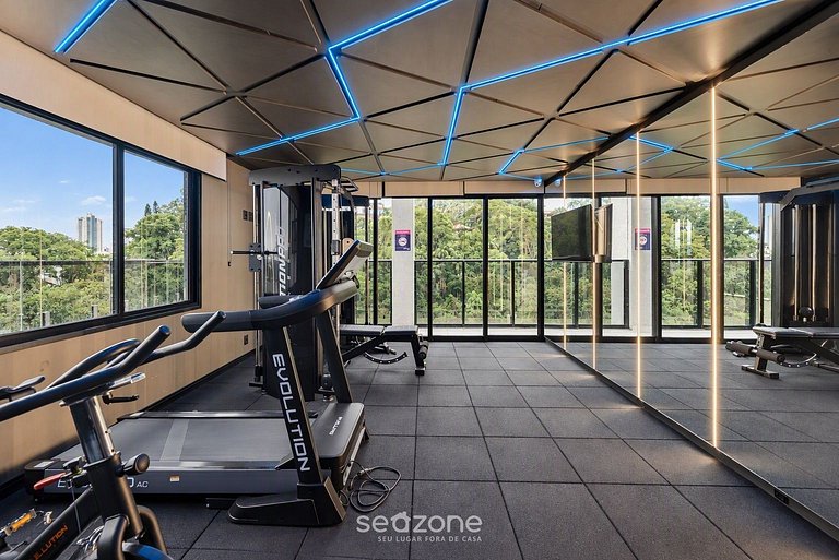 Studio em Cond. c/ Piscina e Vista Cid. VLF0607