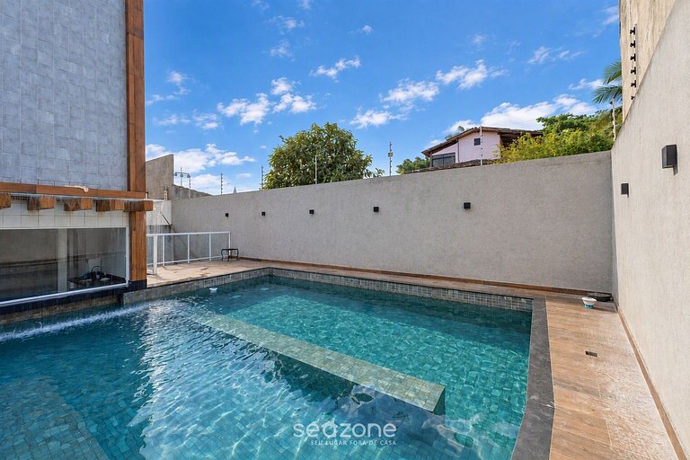 Apto. c/ vista Mar em Cond. c/ Piscina QST0302