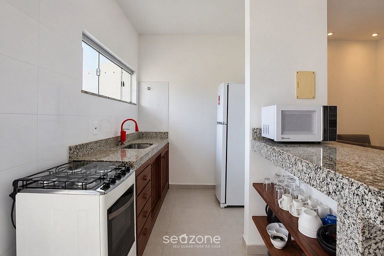 Apto. em Cond. c/ Piscina a 330m da Praia NSD0008