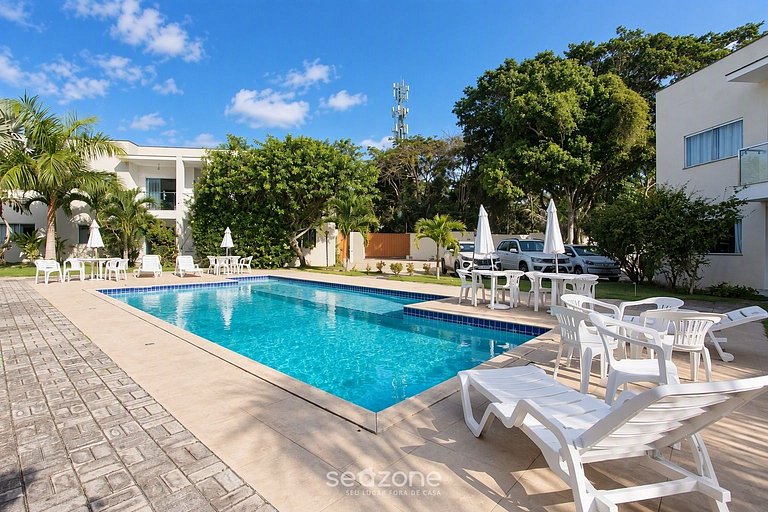 Apto. em Cond. c/ Piscina a 330m da Praia NSD0008