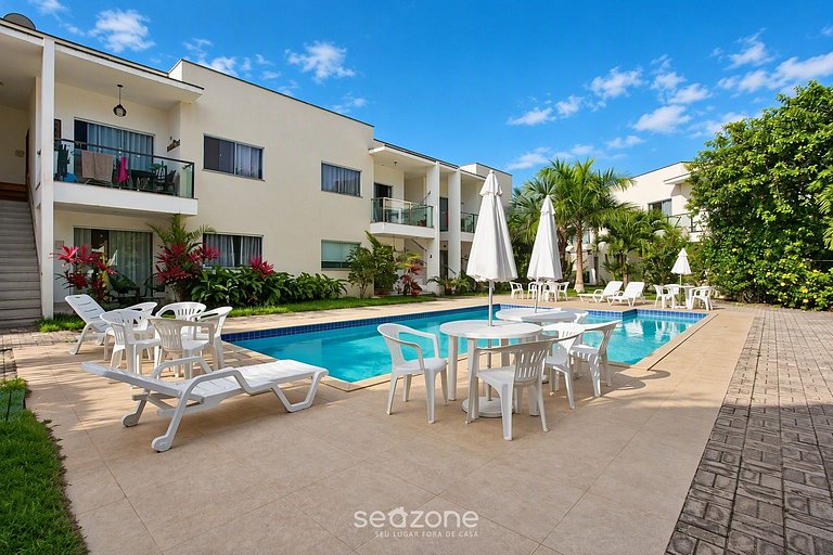Apto. em Cond. c/ Piscina a 330m da Praia NSD0008