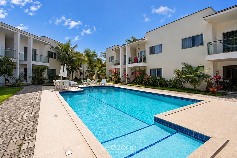 Apto. em Cond. c/ Piscina a 330m da Praia NSD0008