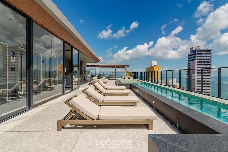 Studio moderno a poucos metros da praia LIV1202