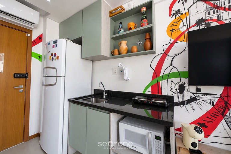 Studio en Condo. c/ Piscina a 410m Playa BPM0703