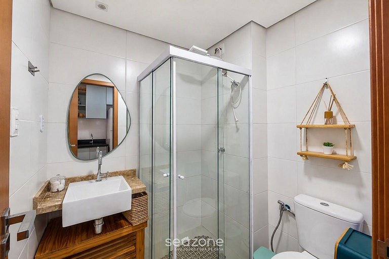 Studio em Cond. c/ Piscina a 410m Praia BPM0703