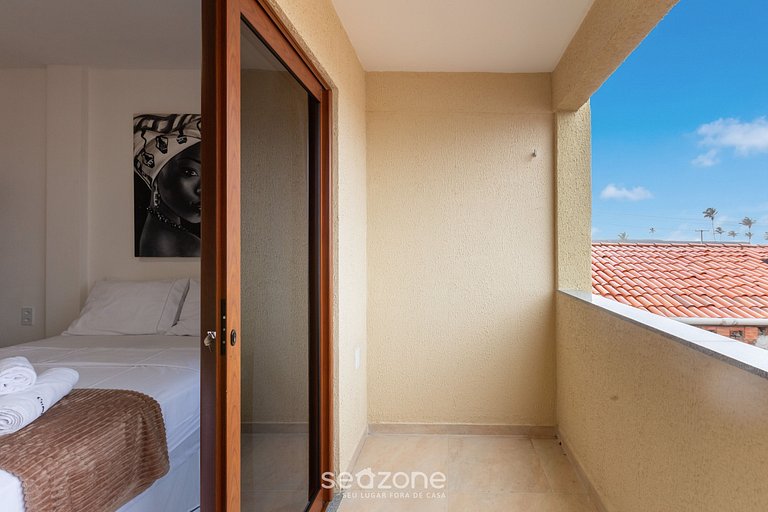 Apto 1 Quarto 160m Praia |Ed Cumbuco Real MCU0203