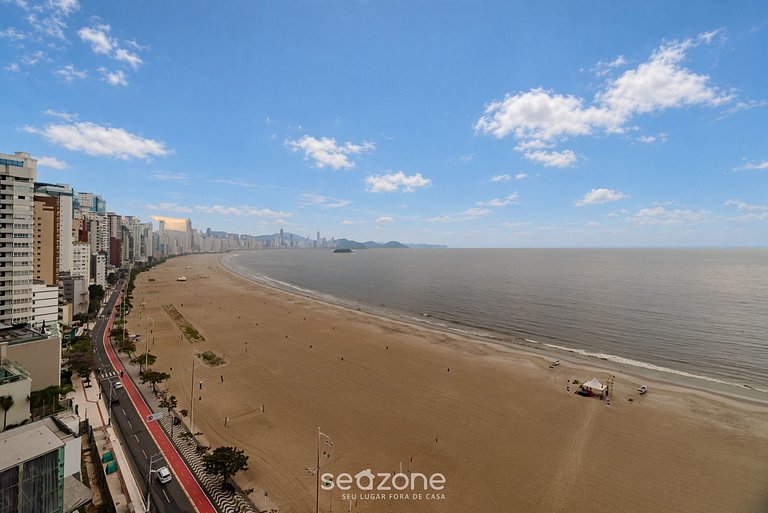 Lindo apto beira mar e vista incrível NVI501