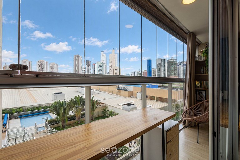 Studio Confortável com Piscina Aquecida DPA210