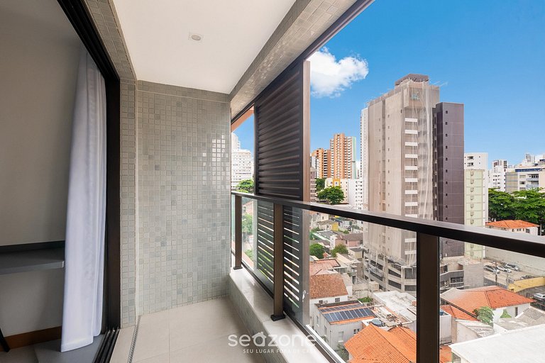 Conforto c/ vista 500m da Praia na Barra ZNB0903