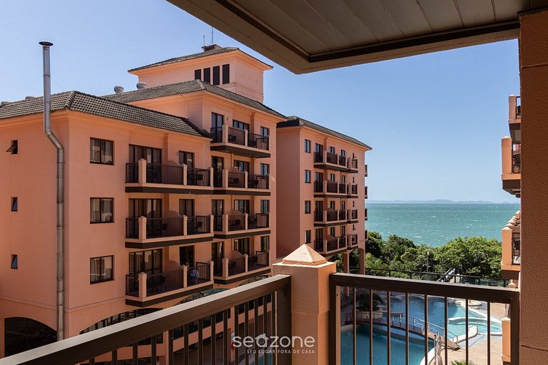 Apartamento em Jurerê melhor resort vista mar JBV242 Seazone
