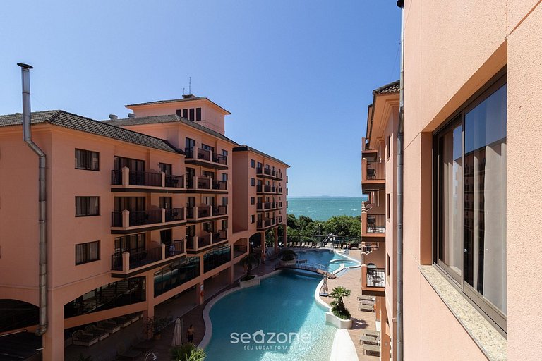Apartamento em Jurerê melhor resort vista mar JBV242 Seazone