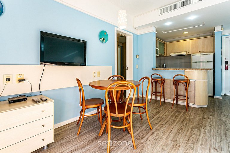 Apartamento em Jurerê melhor resort vista mar JBV242 Seazone