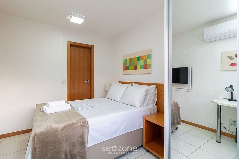 Apto en condominio con piscina y barbacoa CLR314