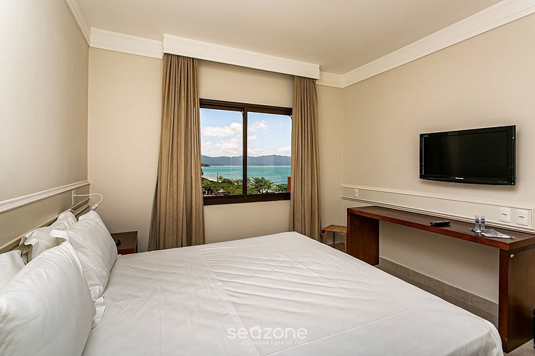Apartamento em Jurerê melhor suíte vista mar JBV327 Seazone