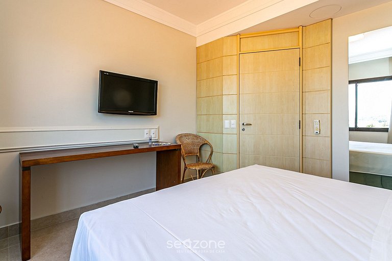 Apartamento em Jurerê melhor suíte vista mar JBV327 Seazone