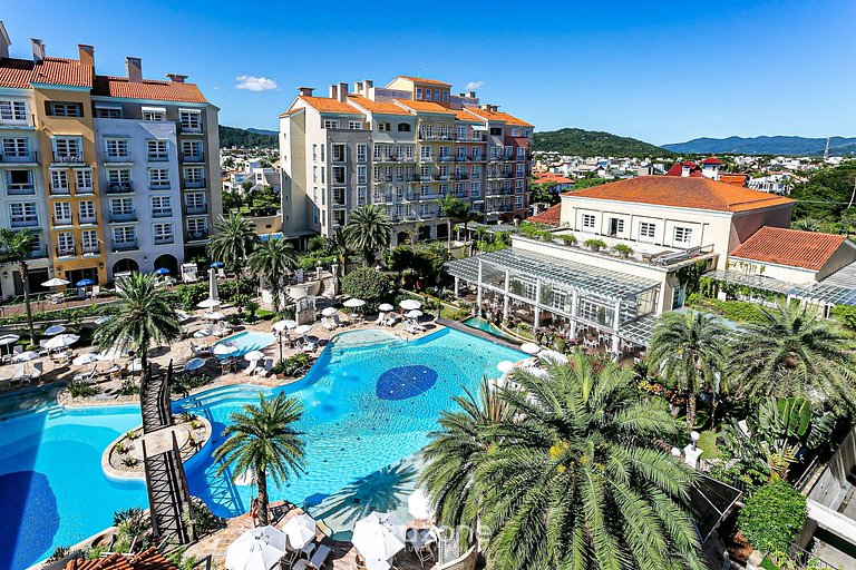 Studio em Jurerê em resort vista para piscinaILC4213Seazone